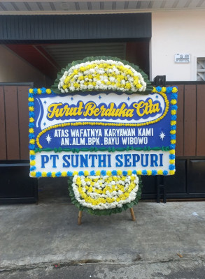 Papan Bunga Duka di Padang Sidempuan